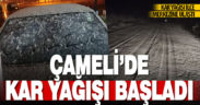 Çameli’de kar yağışı başladı