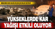 Denizli’nin yüksek ilçelerinde kar yağışı etkili oluyor