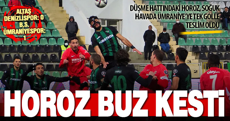 Denizlispor, lider Ümraniye’ye 3 puan hediye etti