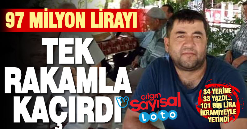 Çamelili balıkçı 97 milyon liralık ikramiyeyi tek rakamla kaçırdı