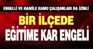 Kar nedeniyle Babadağ’da eğitime bir gün ara verildi