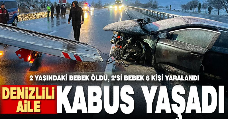 Afyonkarahisar’da duvara çarpan otomobildeki çocuk öldü, 6 kişi yaralandı