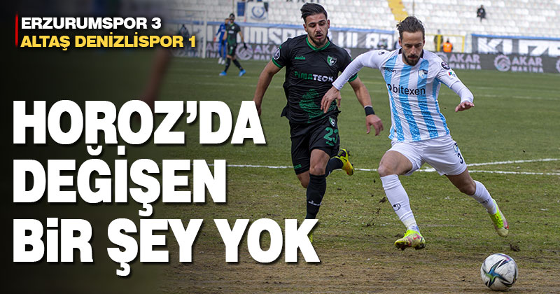 Denizlispor deplasmanda Erzurumspor’a 3-1 yenildi