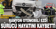 Cankurtaran’da kamyonla çarpışan otomobilin sürücüsü öldü