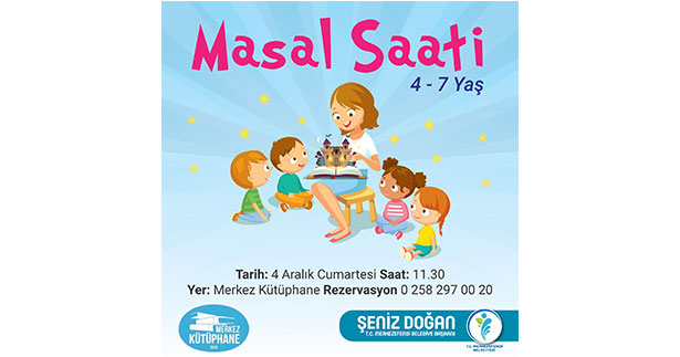 Merkezefendi’de çocuklar için masal saati