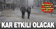 Denizli’ye yine kar geliyor