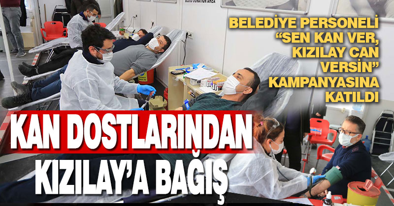 Pamukkale Belediyesi personelinden Kızılay’a destek