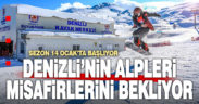 Denizli Kayak Merkezi misafirlerini bekliyor