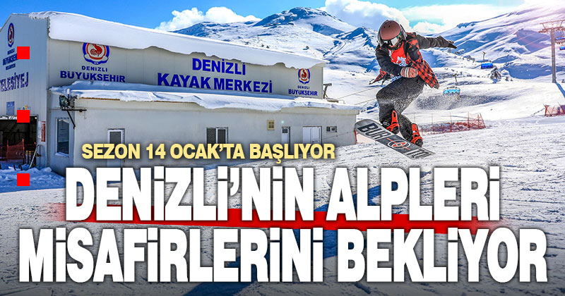 Denizli Kayak Merkezi misafirlerini bekliyor