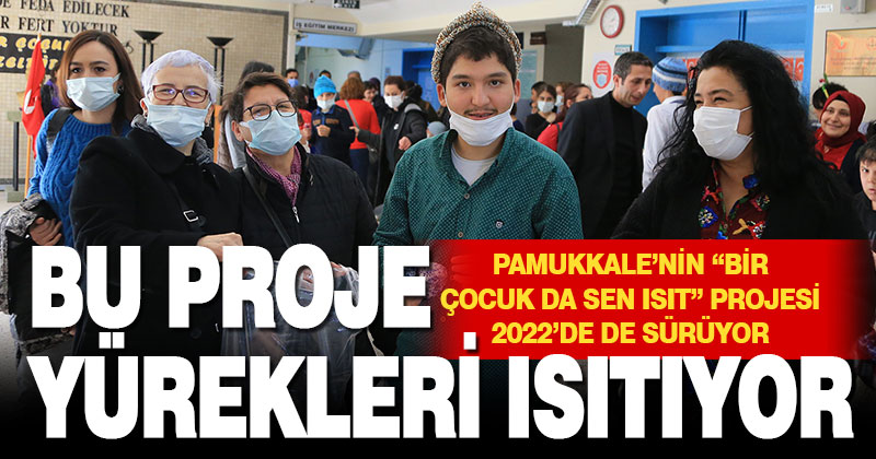 Pamukkale’nin “Bir çocuk da sen ısıt” projesi sürüyor