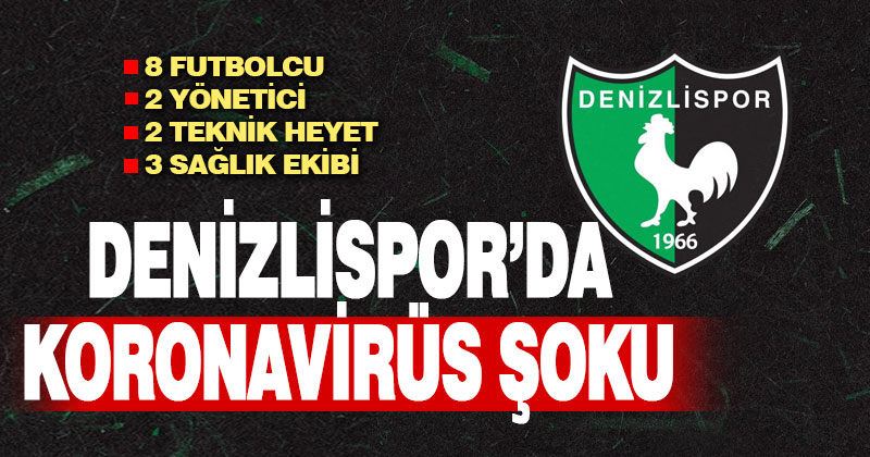 Denizlispor’da koronavirüs şoku