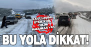 Denizli-Antalya Yolu’na dikkat! Kar etkili oluyor