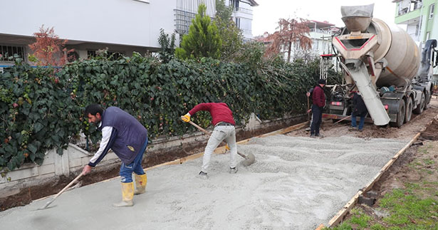 Merkezefendi’de üst yapı çalışması sürüyor