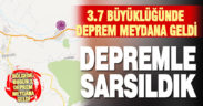 Denizli, 3.7 büyüklüğündeki depremle sarsıldı