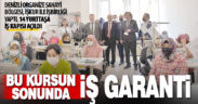 Denizli OSB’nin iş garantili kursu 14 kursiyerle başladı