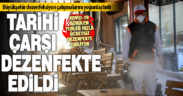 Büyükşehir ekipleri tarihi çarşı Kaleiçi’ni dezenfekte etti