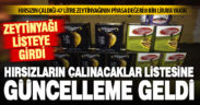 Çalınan 47 litre zeytinyağını polis yakaladı