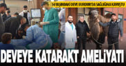 Sarayköylü çiftçinin devesine Burdur’da katarakt ameliyatı yapıldı