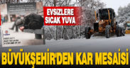 Kar bastırdı, Büyükşehir kentin tüm noktalarında teyakkuza geçti