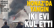 Honaz’da yangın çıkan iki ev kullanılamaz hale geldi