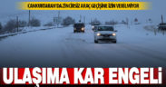 Denizli’de kar nedeniyle ulaşımda aksama yaşanıyor