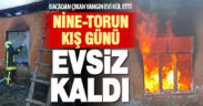 Çameli’de bacadan çıkan yangın nine ve torunun yaşadığı evi kül etti