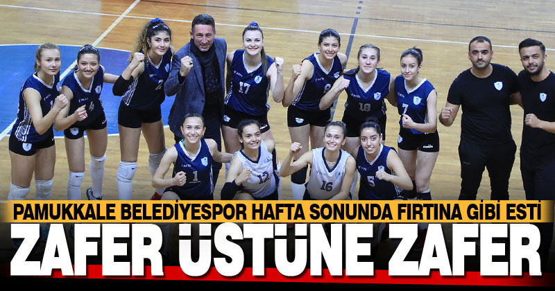 Pamukkale Belediyespor hafta sonunda fırtına gibi esti