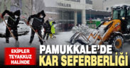 Pamukkale’de kar seferberliği