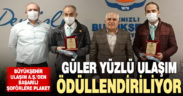 Büyükşehir Ulaşım A.Ş.’den başarılı şoförlere plaket