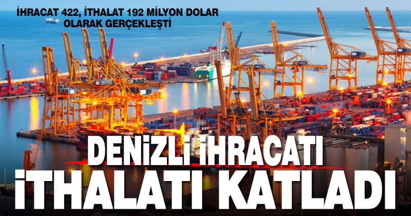 Denizli’de dış ticaret istatistikleri yayımlandı