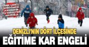 4 ilçede kar nedeniyle okullarda 1 gün uzaktan eğitime geçildi
