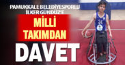 Pamukkale Belediyespor sporcusuna milli takımdan davet