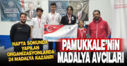Pamukkaleli sporcular hafta sonunda 24 madalya kazandı