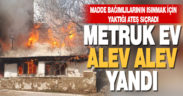 Madde bağımlılarının ısınmak için yaktığı ateş metruk binayı küle çevirdi