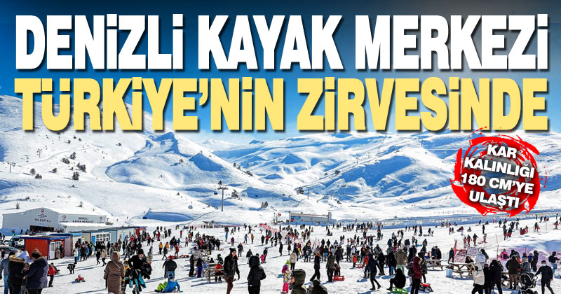 Denizli Kayak Merkezi Türkiye’nin zirvesinde