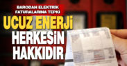Barodan elektrik faturalarına tepki
