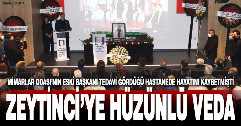 Mimarlar Odası’nda Zeytinci için tören düzenlendi