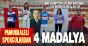 Pamukkale Belediyesporlu sporculardan 4 derece daha