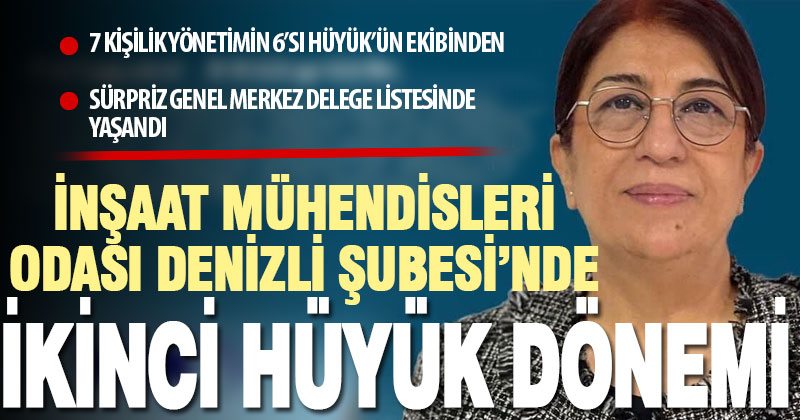 İMO Denizli Şubesi’nde Nigar Hüyük, yeniden başkan seçildi