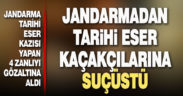 Kaçak kazı yaparken suçüstü yakalandılar