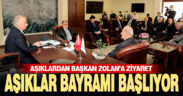 Aşıklardan Başkan Zolan’a ziyaret