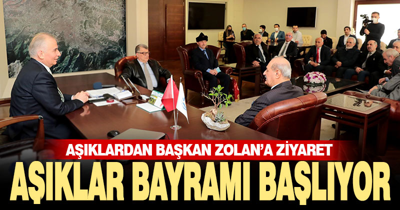 Aşıklardan Başkan Zolan’a ziyaret