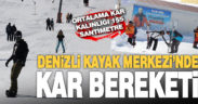 Kar bereketi Denizli Kayak Merkezi’ne yaradı