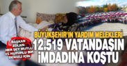 Büyükşehir’in yardım melekleri 12.519 vatandaşın imdadına koştu