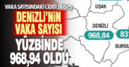 Denizli’de vaka sayısında düşüş: Yüzbinde 968.84