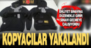 Ehliyet sınavında kopya çekerken yakalandı