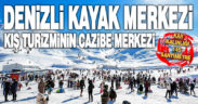 Denizli Kayak Merkezi’nde kar kalınlığı 145 santimetre olarak ölçüldü