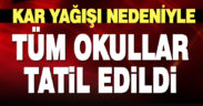 Denizli’de olumsuz hava koşulları nedeniyle okullar yarın tatil edildi