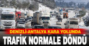 Denizli-Antalya kara yolunda ulaşım normale döndü
