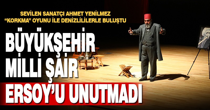 Büyükşehir, Milli Şair Ersoy’u unutmadı